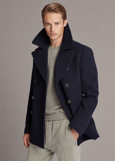 Men's Ralph Lauren Wool-Cashmere Peacoat | 014295GHL